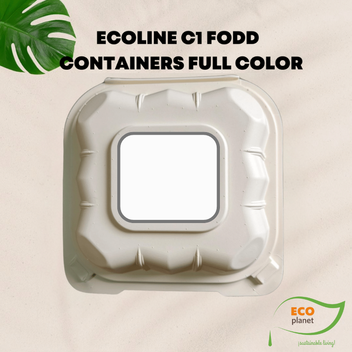 Compostable C1 Food Containers with Lids | Durable, Biodegradable, and Eco-Friendly