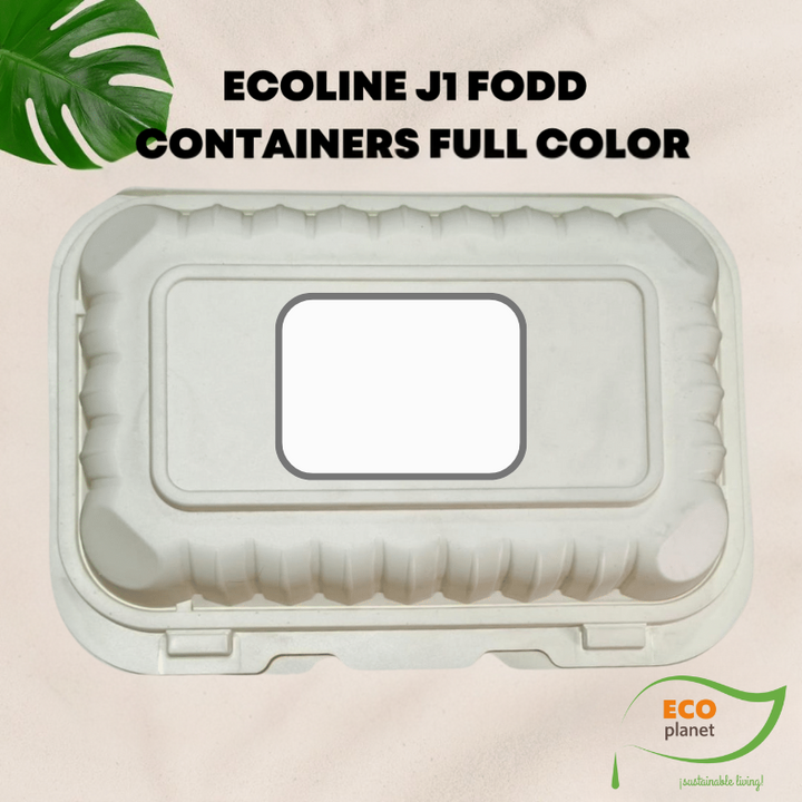 Compostable J1 Food Containers with Lids | Durable, Biodegradable, and Eco-Friendly