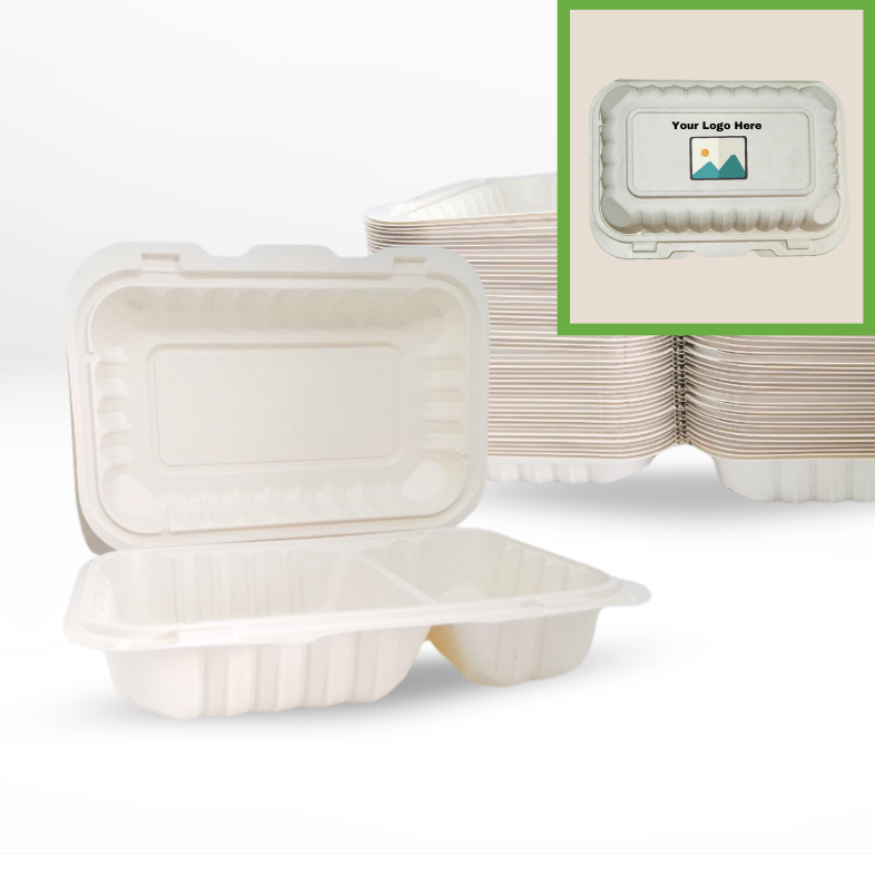 Compostable J2 Food Containers with Lids | Durable, Biodegradable, and Eco-Friendly