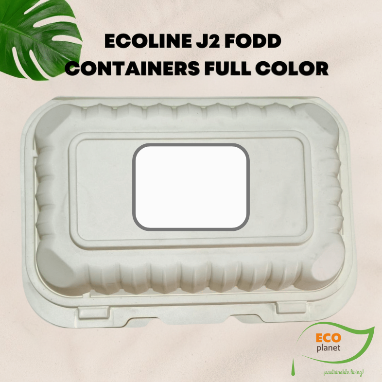 Compostable J2 Food Containers with Lids | Durable, Biodegradable, and Eco-Friendly