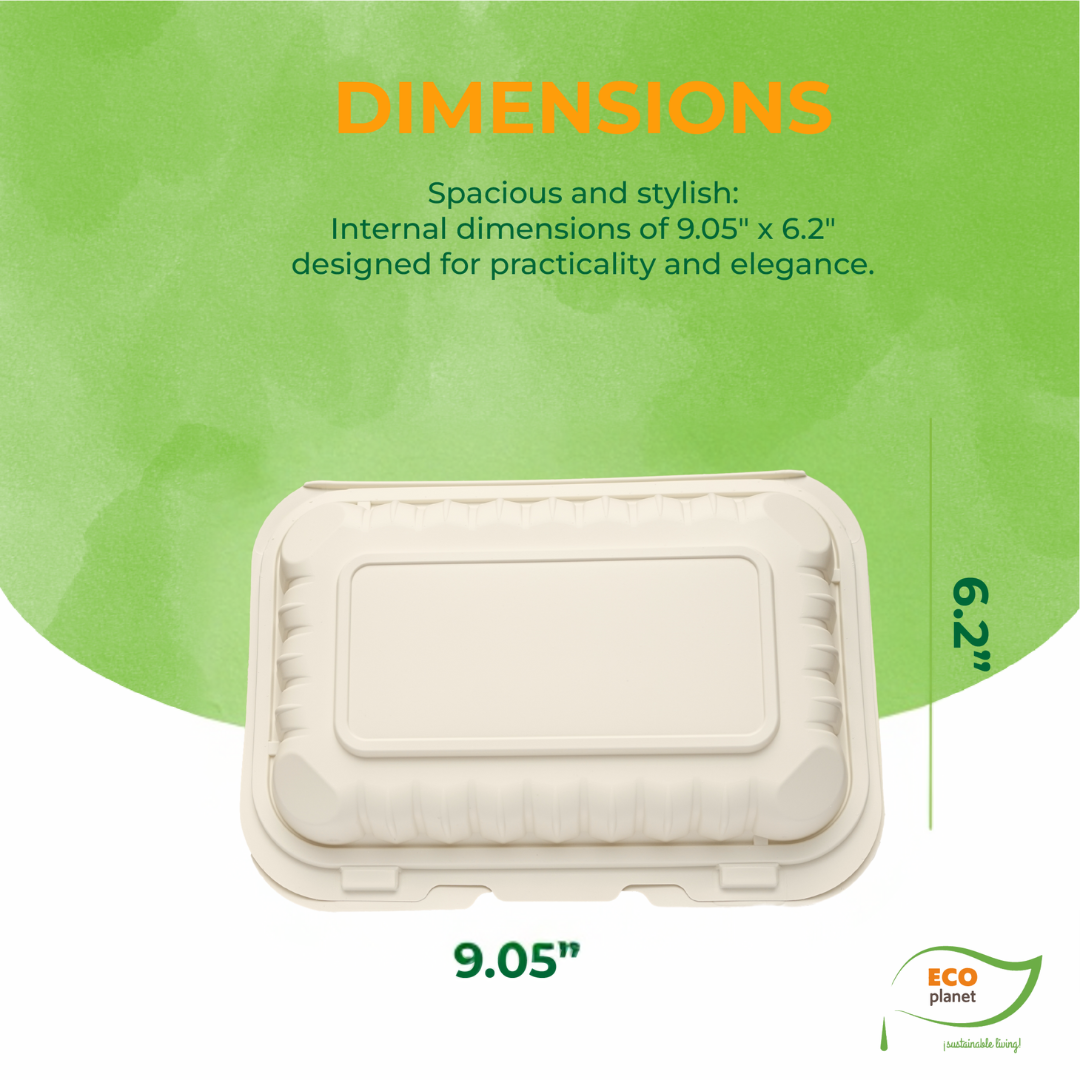 Compostable J1 Food Containers with Lids | Durable, Biodegradable, and Eco-Friendly