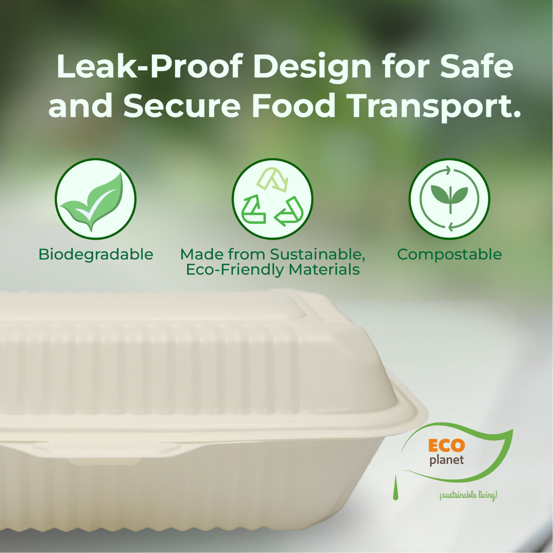 Compostable K1 Food Containers with Lids | Durable, Biodegradable, and Eco-Friendly