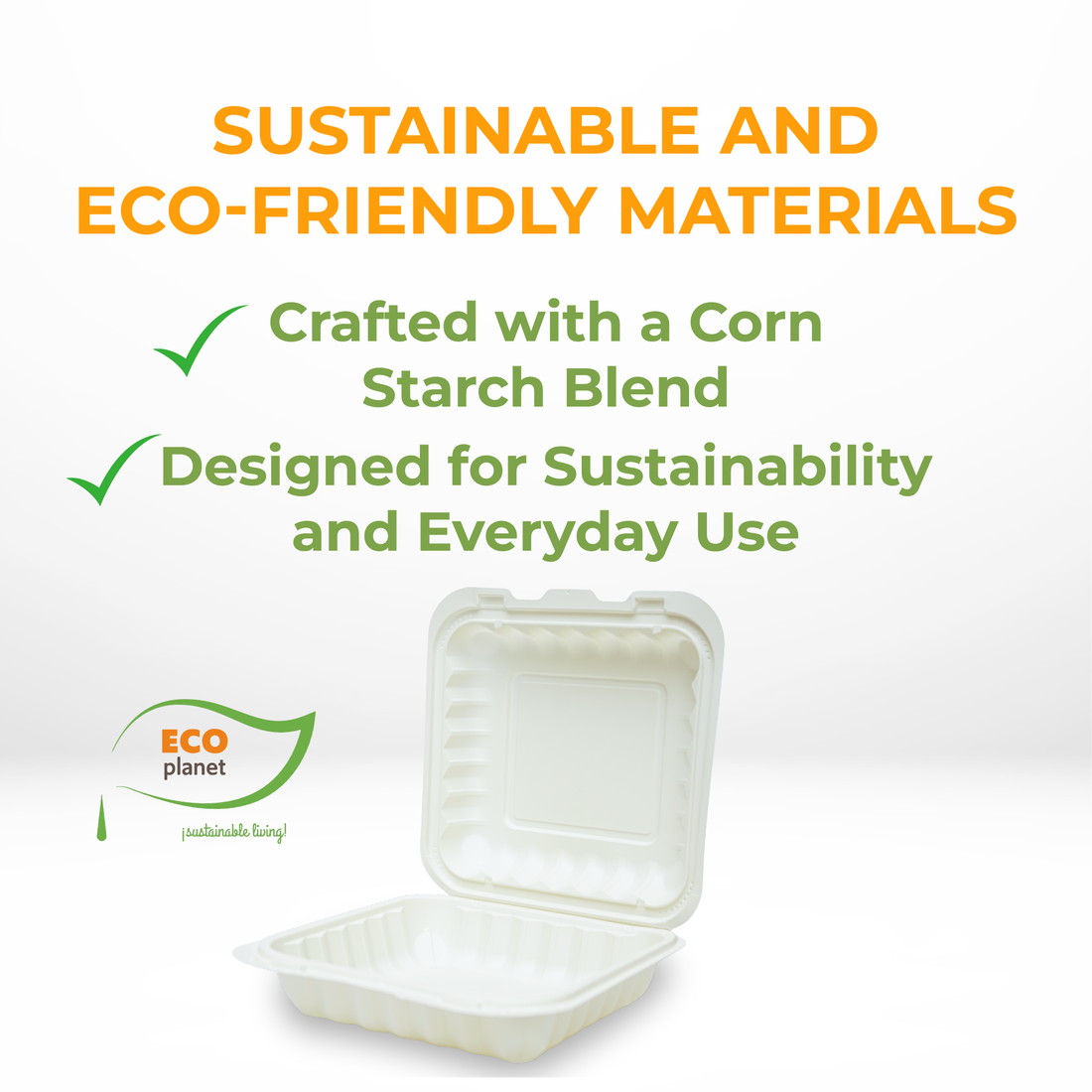 Compostable P1 Food Containers with Lids | Durable, Biodegradable, and Eco-Friendly