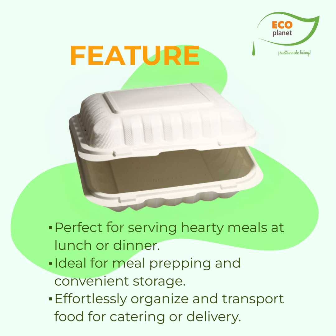 Compostable P1 Food Containers with Lids | Durable, Biodegradable, and Eco-Friendly